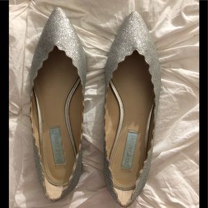 Betsy Johnson Glitter Flats wedding
